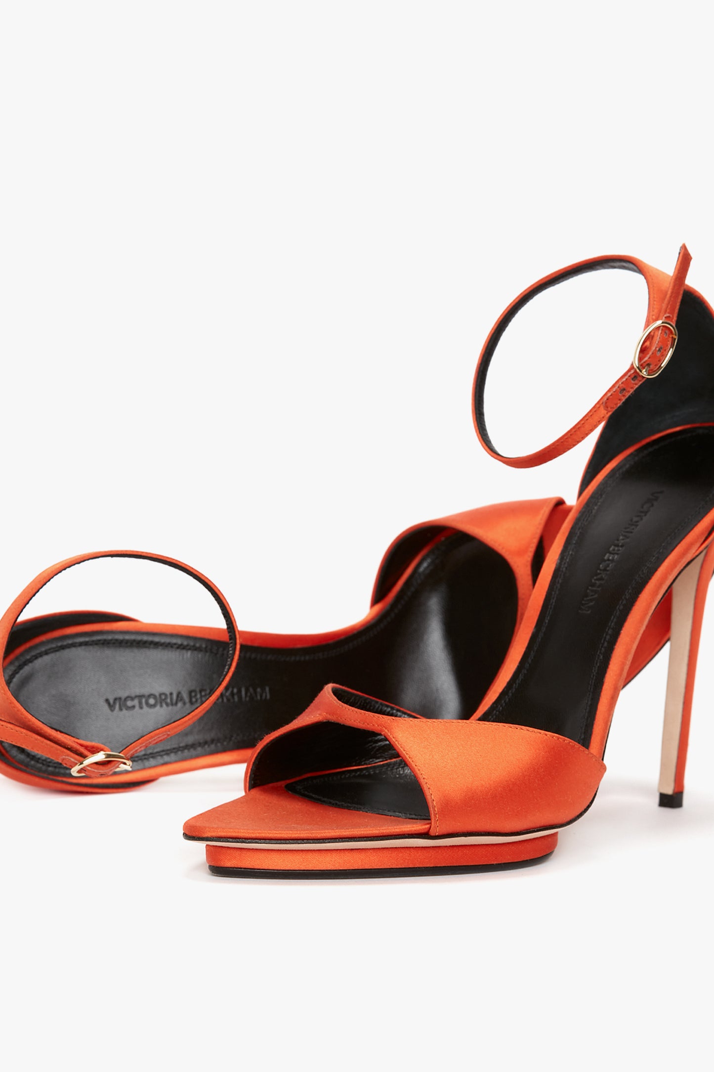 Tan Pink & Orange Strappy Heels | Pink heels, Light pink heels, Orange heels
