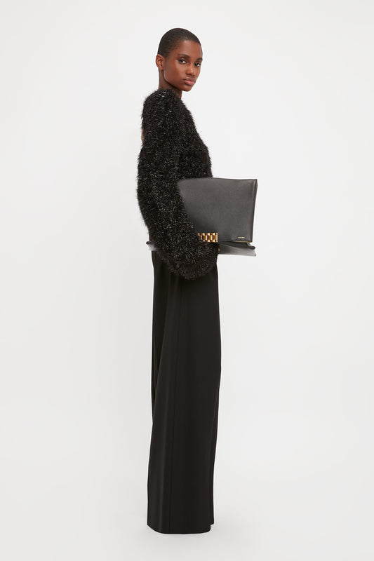 Open Back Jumper In Black