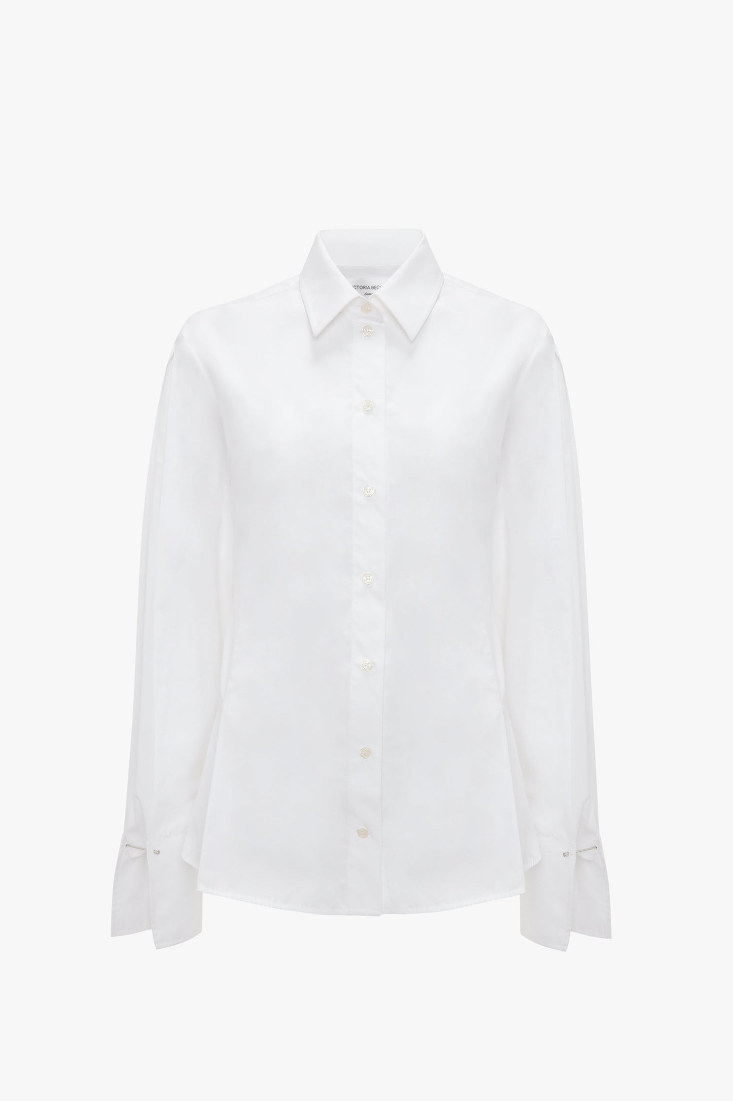 Pleat Detail Shirt In White