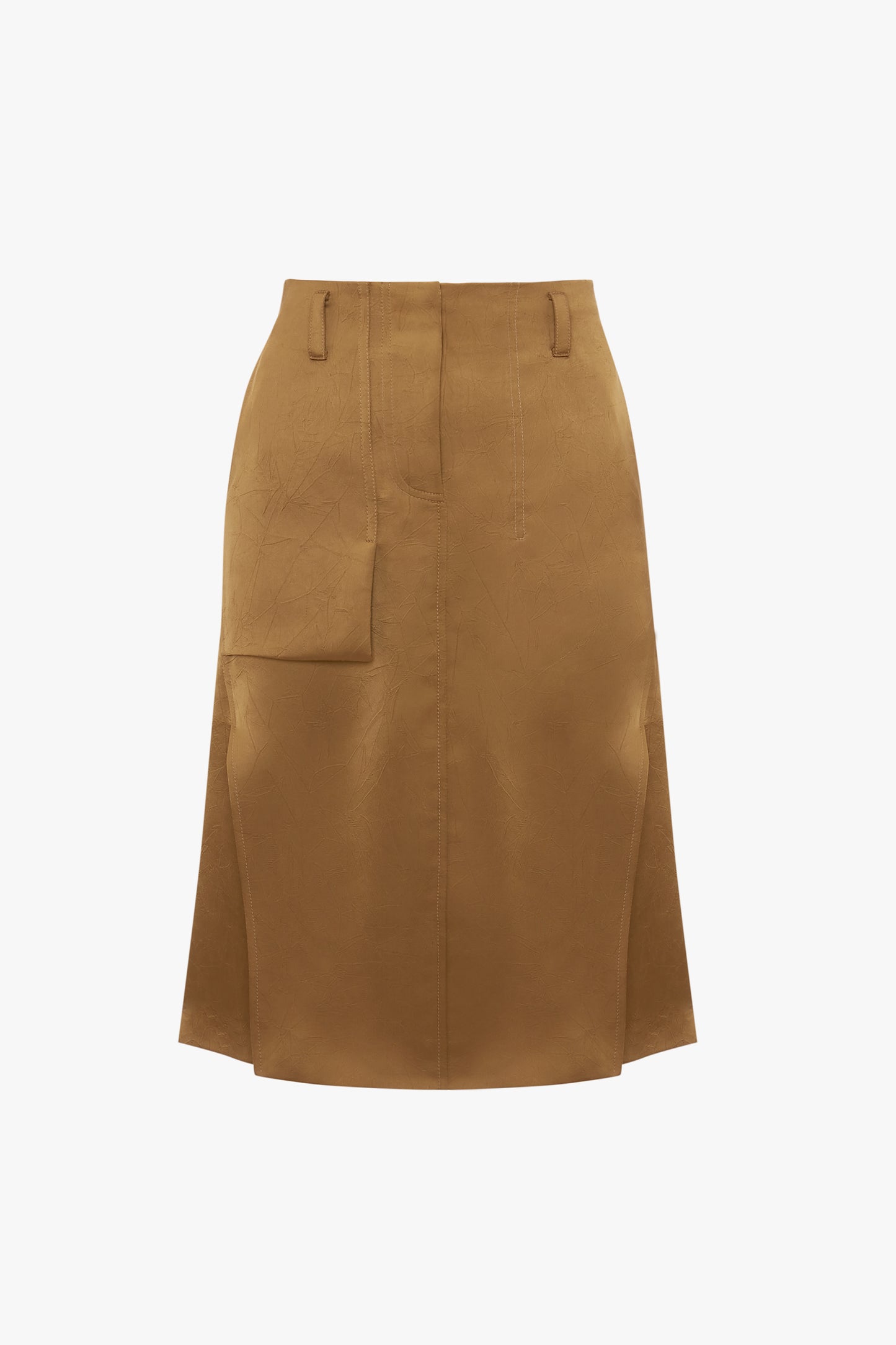 Utility Skirt In Tawny Brown