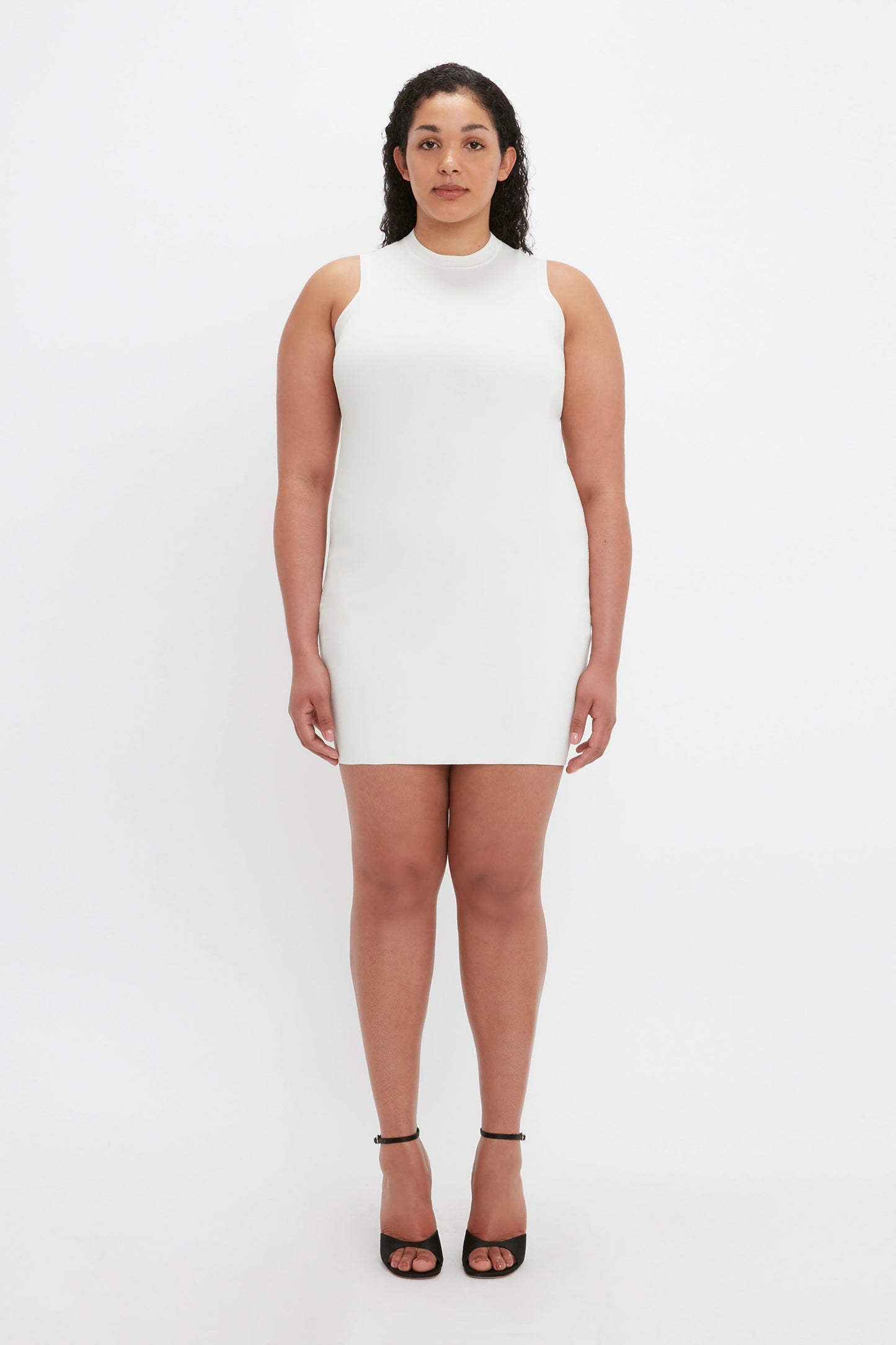 VB Body Mini Dress In White