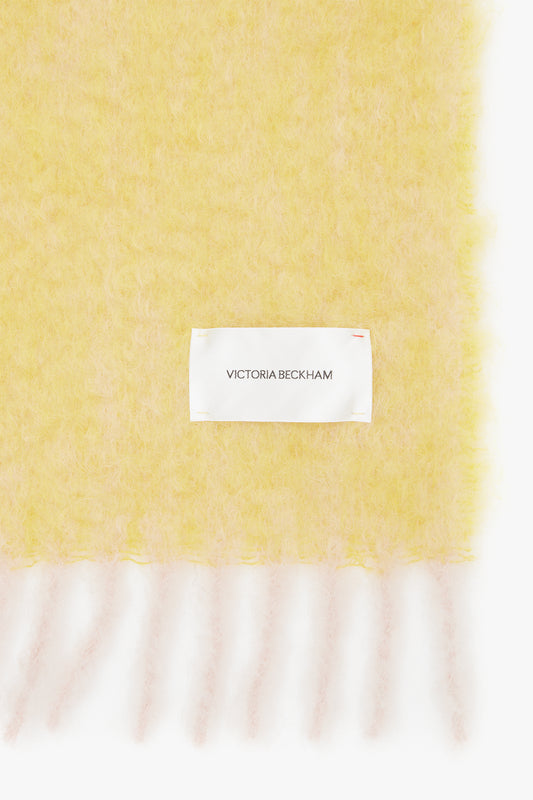EXCLUSIVE Mohair Scarf In Sunflower Yellow