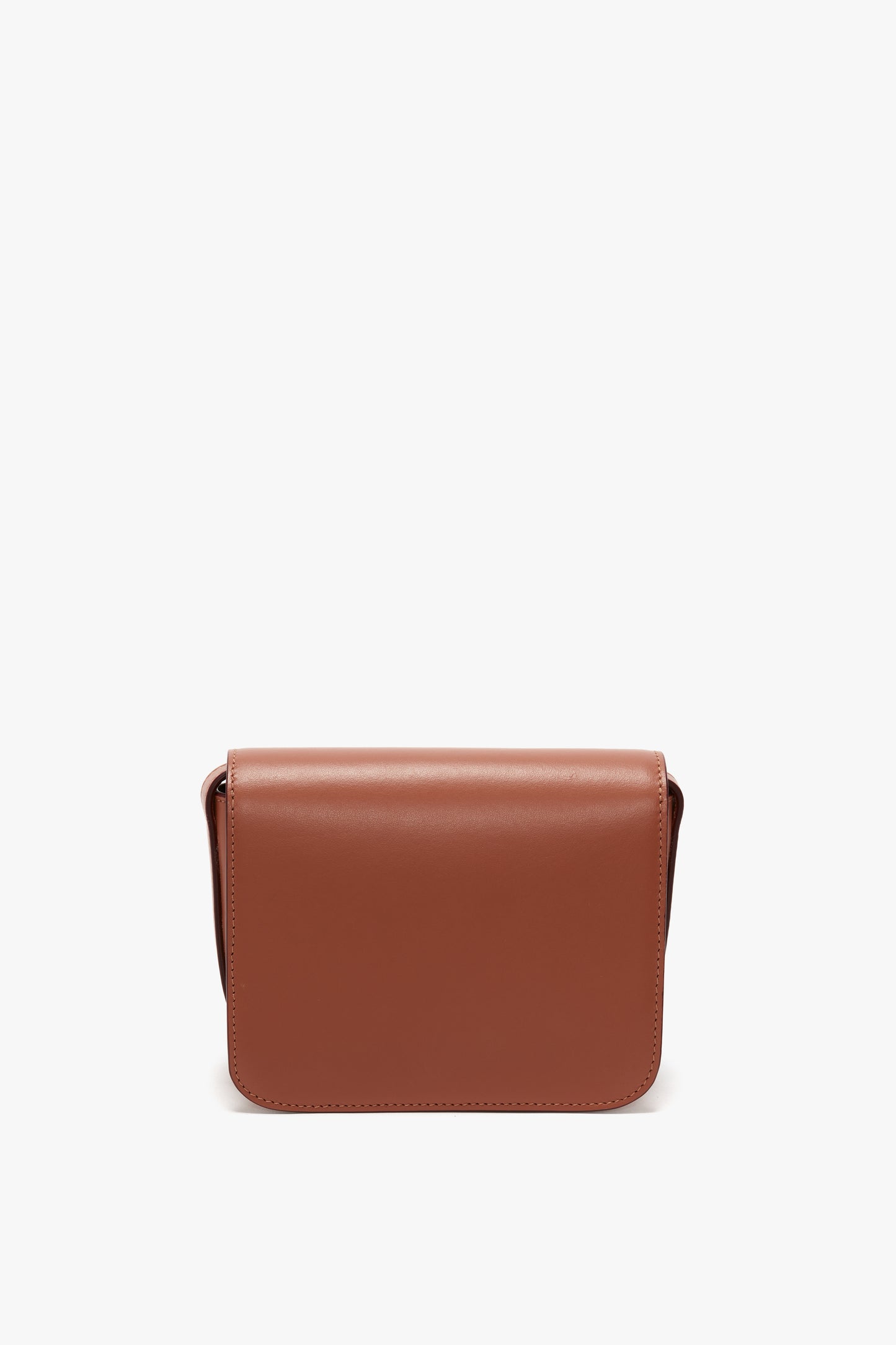 Mini Chain Shoulder Bag In Tan Leather
